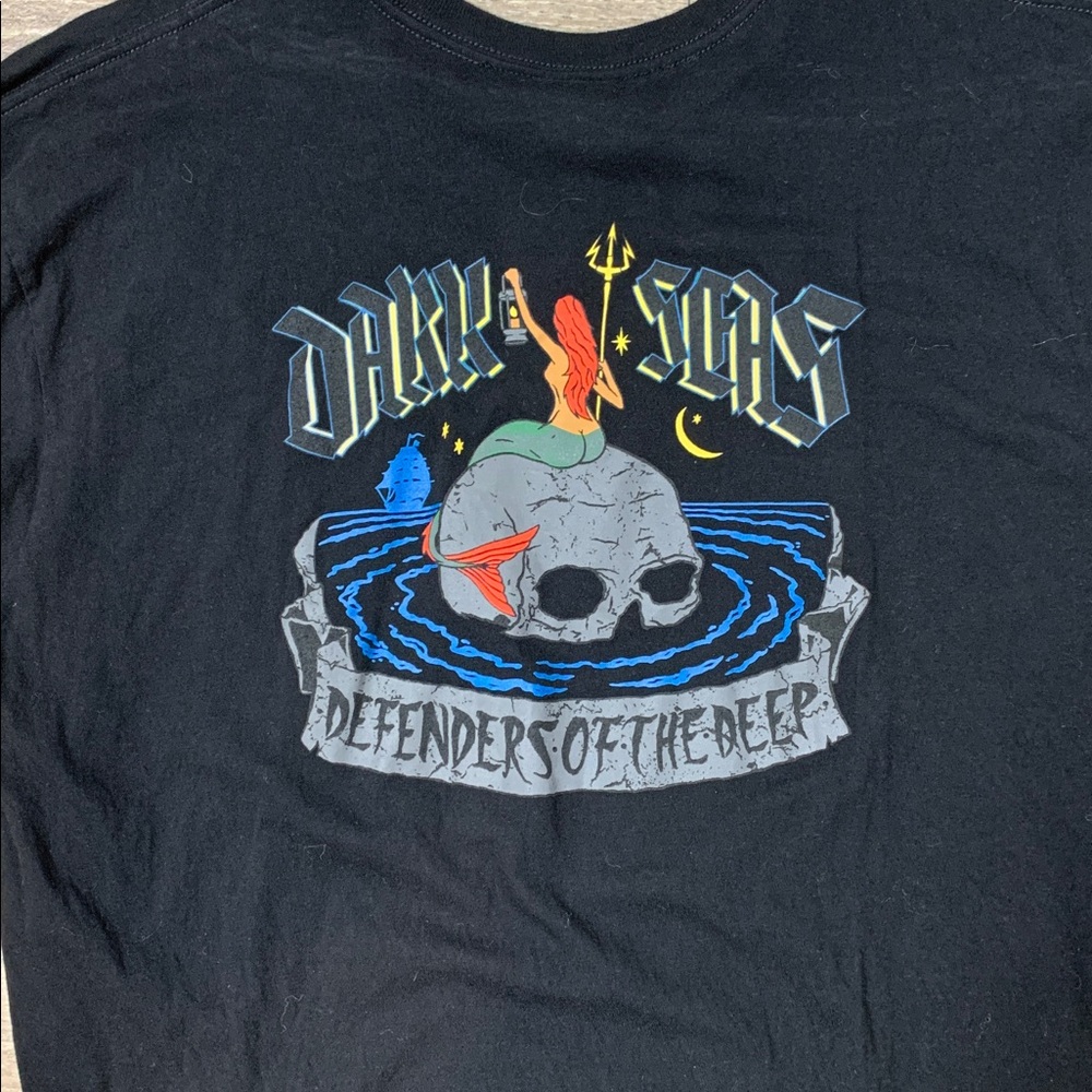 Dark Seas Black Graphic T-Shirt